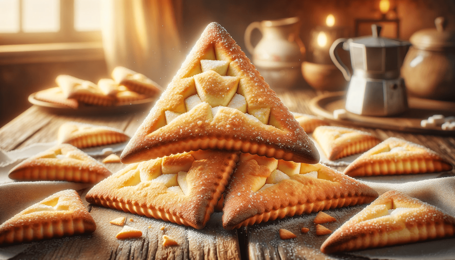 Пошаговый рецепт приготовления творожного печенья «Треугольники»