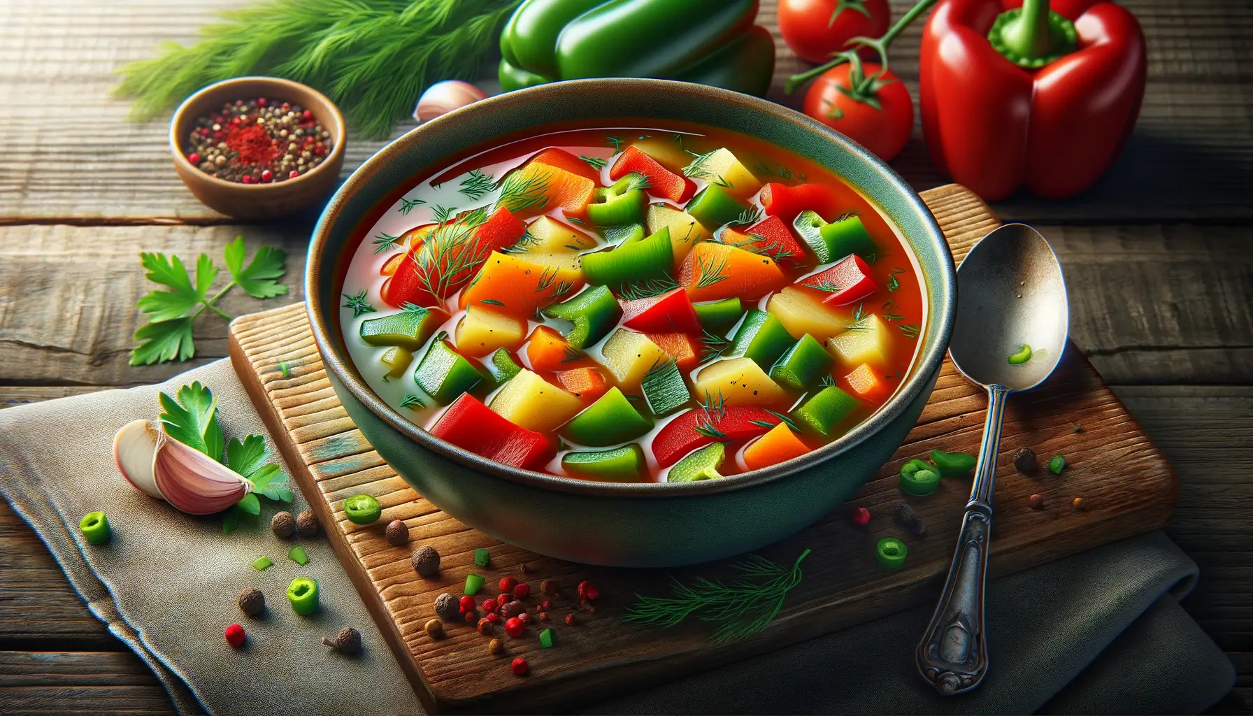 Щи с помидорами и болгарским перцем рецепт – Русская кухня: Супы. «Еда»