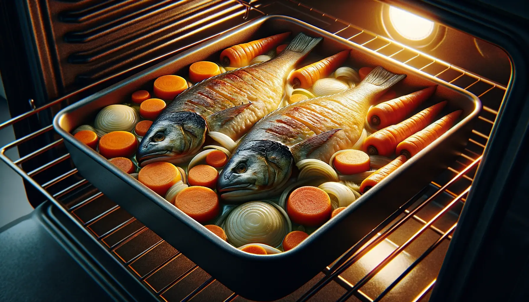 Минтай с морковью и луком (в духовке) — рецепт с фото пошагово + отзывы