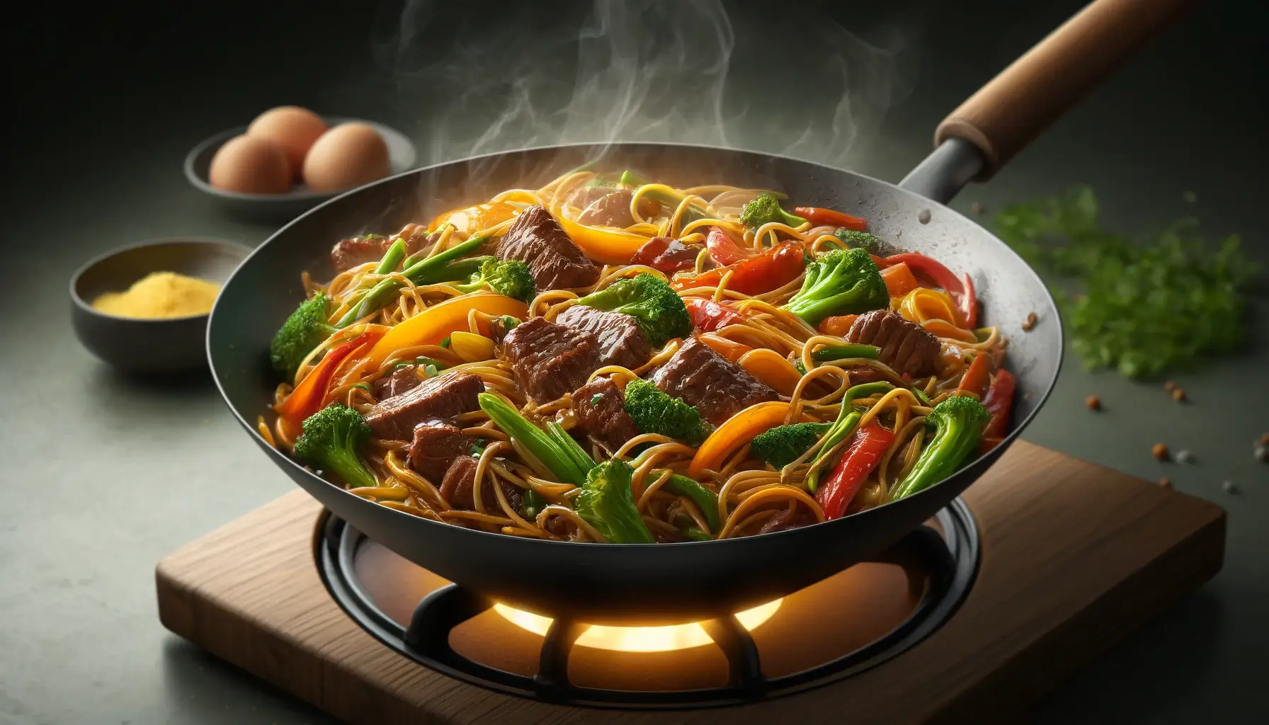 5 самых вкусных рецептов лапши в сковороде wok