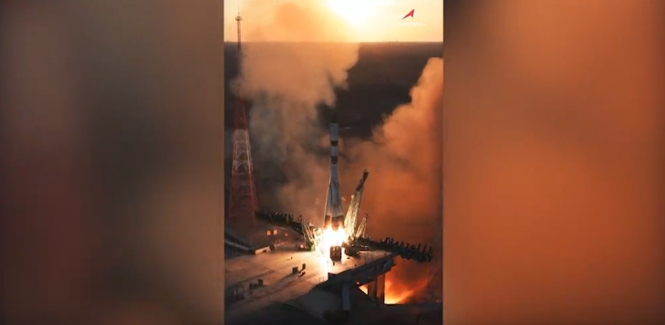 Роскосмос показал старт «Союза» в космос